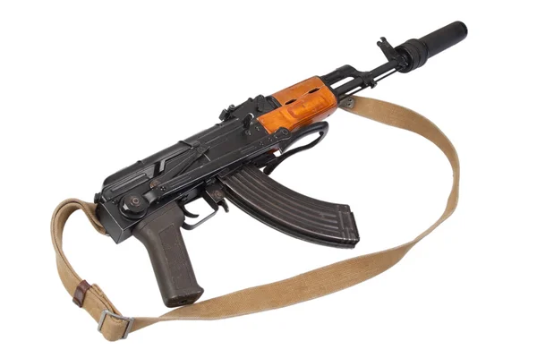 Kalashnikov AK47 con silenciador — Foto de Stock