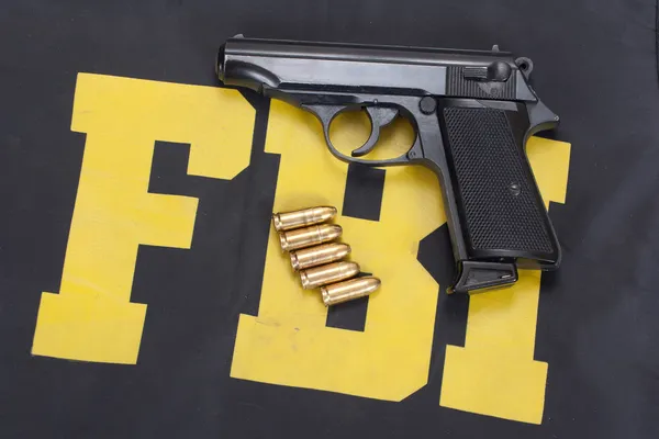 Pistola en uniforme del FBI —  Fotos de Stock