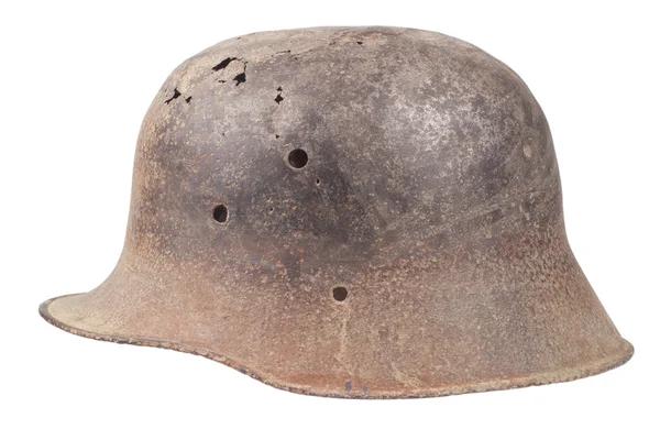 Oude roestige Duitse helm ww1 periode — Stockfoto