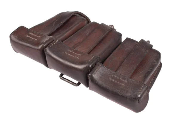 Ww1 période pochette de munitions en cuir - sac pour munitions — Photo