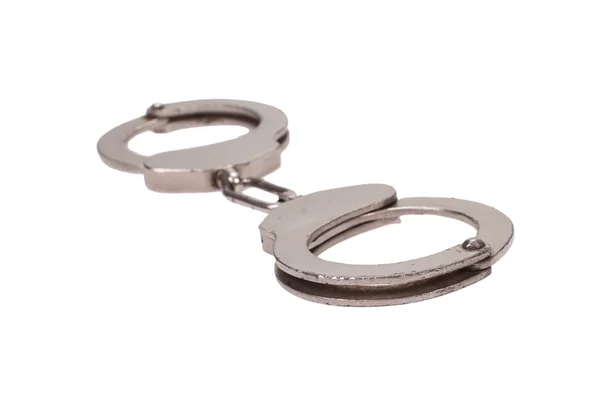 Handcuffs isolated on white background — Stock Photo, Image