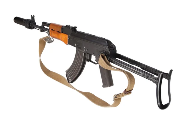 Kalashnikov AK47 con silenziatore — Foto Stock