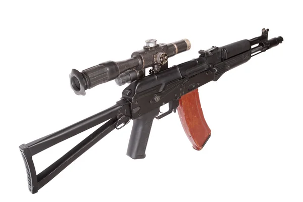 Kalashnikov AK with optical sight — Stock Photo, Image