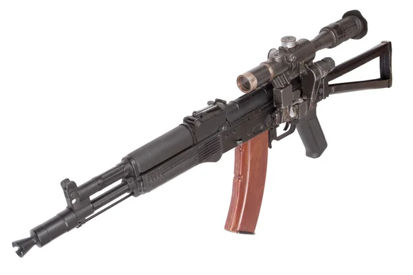 Kalashnikov AK con mira óptica —  Fotos de Stock