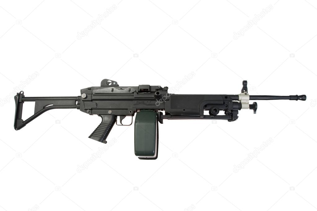 Us army m249 machine gun — Stock Photo © zim90 #34570203