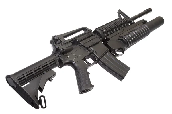 An assault rifle equipped with grenade launcher — Stock Photo, Image