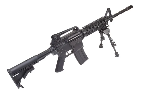 Assault rifle med bipod — Stockfoto
