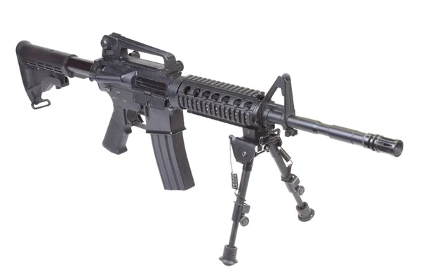 Assault rifle with bipod — Stock Photo, Image