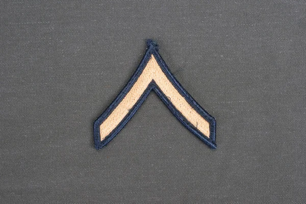 Nós exército uniforme sargento rank patch — Fotografia de Stock