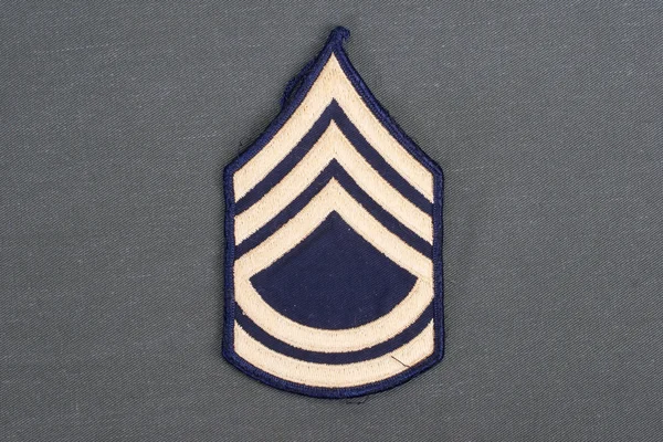 Noi esercito uniforme sergente rango patch — Foto Stock