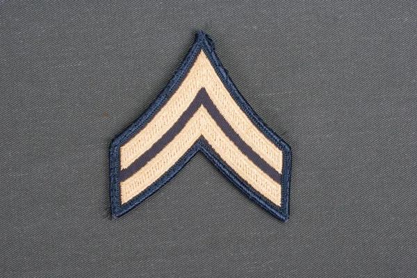 Nous uniforme de l'armée sergent grade patch — Photo