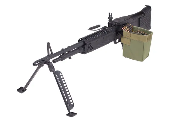 M60 machinegeweer op positie — Stockfoto