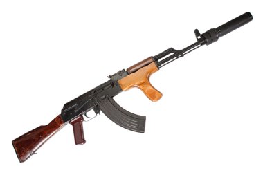 Kalashnikov Romanian version with silencer clipart