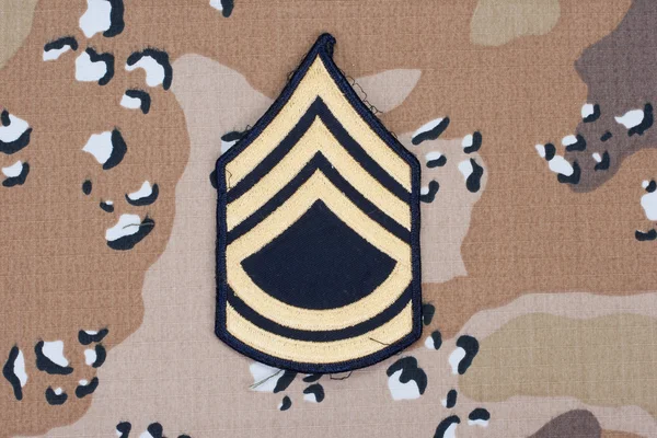 Nous uniforme de l'armée sergent grade patch — Photo