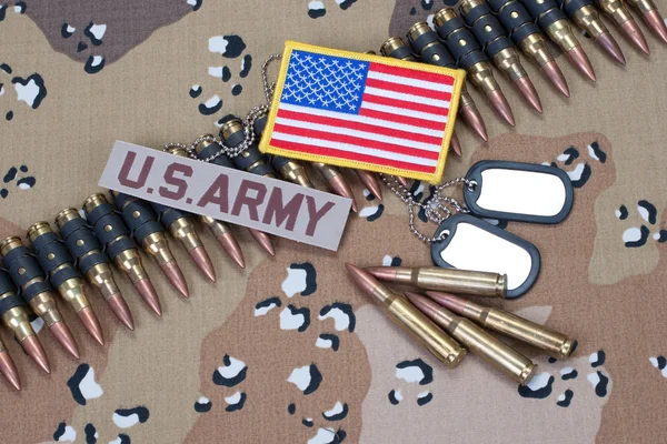 Concept US ARMY sur l'uniforme de camouflage — Photo