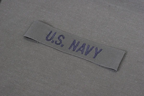 Us navy uniform with blank dog tags — Stock Photo, Image