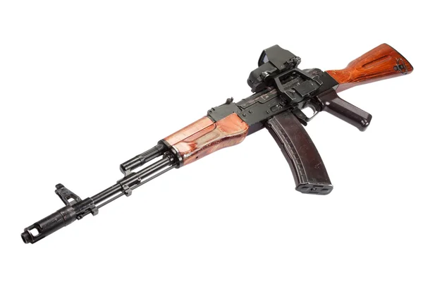 Kalashnikov AK rifle de assalto com visão óptica — Fotografia de Stock