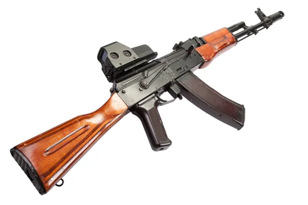 Kalashnikov AK assault rifle with optical sight — Stock Photo, Image