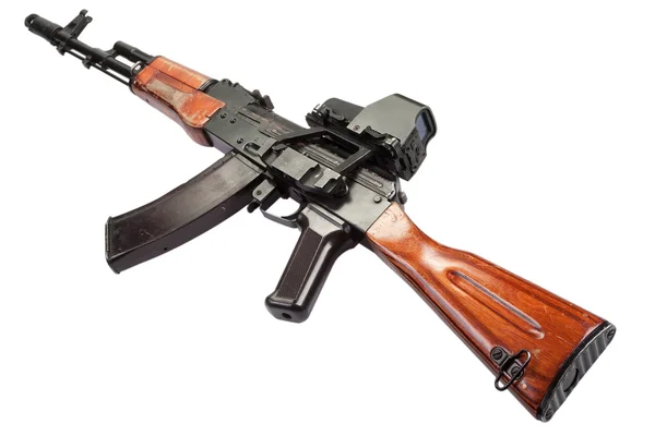 Kalashnikov AK rifle de asalto con mira óptica —  Fotos de Stock