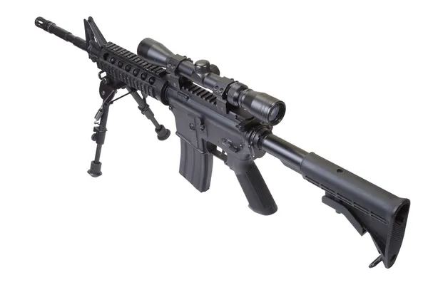 Rifle with bipod — Stock Photo, Image