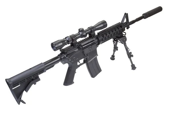 Rifle with bipod — Stock Photo, Image