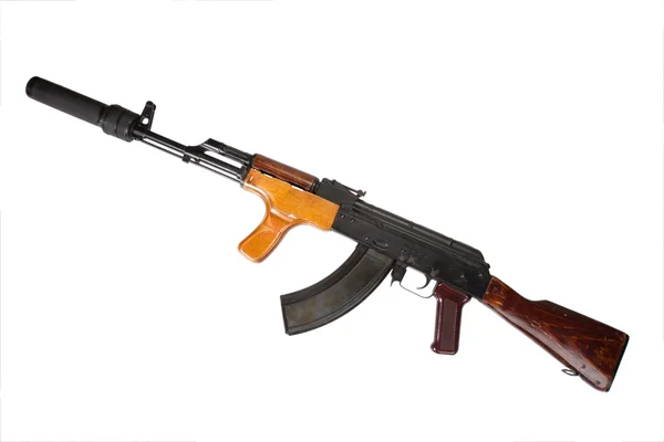 Kalashnikov med ljuddämpare — Stockfoto