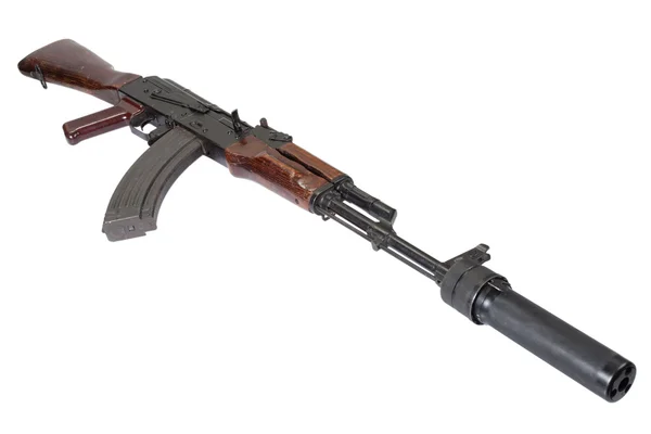 Kalashnikov med ljuddämpare — Stockfoto