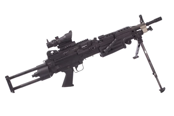 Modern m249 nekünk hadsereg géppuska — Stock Fotó