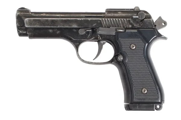 Pistolet Beretta strony Obrazek Stockowy