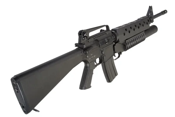 An M16A4 rifle equipped with an M203 grenade launcher — Stock Photo, Image