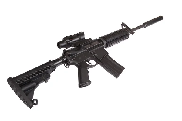 M4 carbine with silencer — Stock Photo, Image