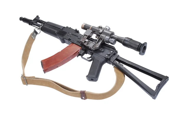 Штурмовая винтовка ak105 с оптическим прицелом — стоковое фото