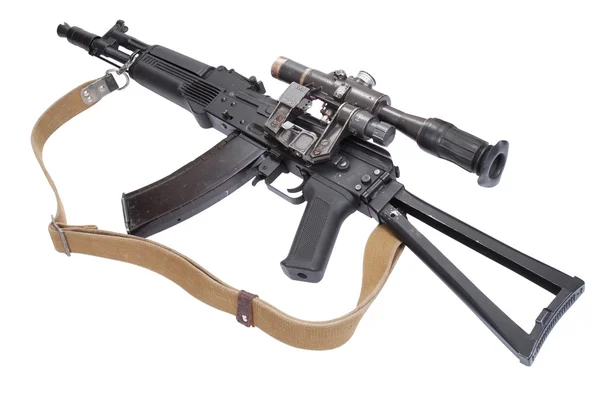 Fusil d'assaut moderne ak105 avec visée optique — Photo