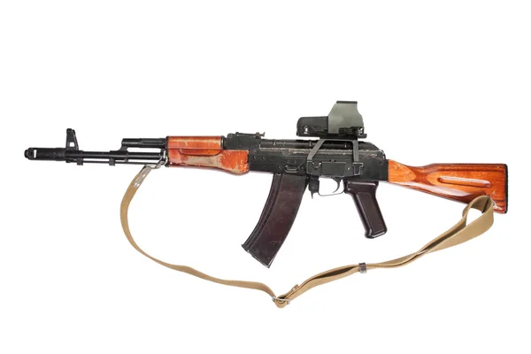 Kalashnikov ak Aanvalsgeweer met optische zicht — Stockfoto