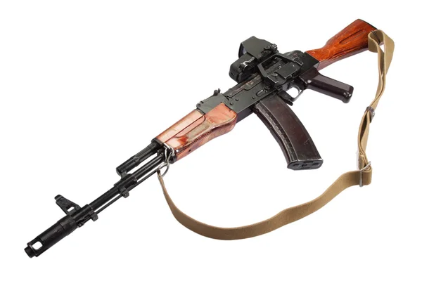 Útočná puška Kalašnikov ak s optický hledáček — Stock fotografie