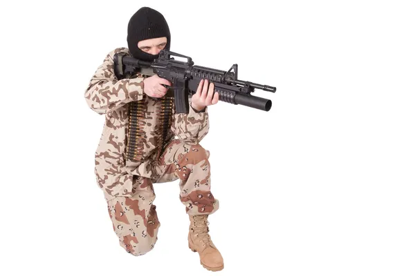 M4 カービン銃の傭兵 — ストック写真