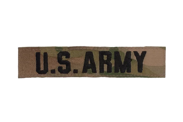 Badge de nom uniforme camouflé de l'armée — Photo