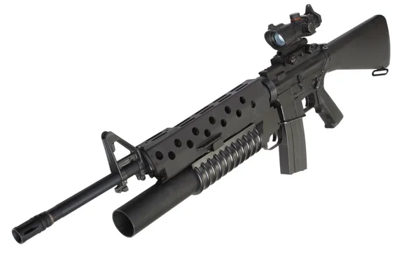 M16 rifle with an M203 grenade launcher — Stock Photo, Image