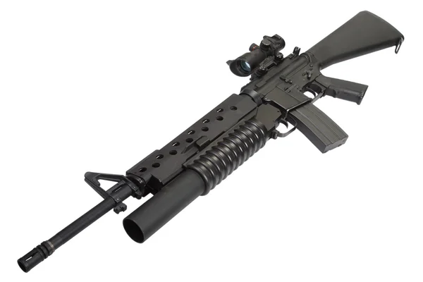 M16 rifle with an M203 grenade launcher — Stock Photo, Image