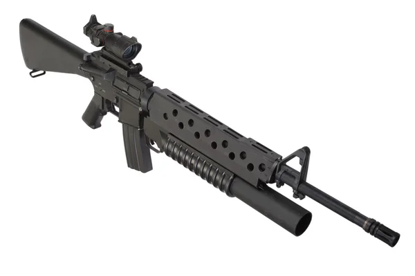 M16 rifle with an M203 grenade launcher — Stock Photo, Image