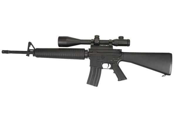 M16 gevär med kikarsikte — Stockfoto