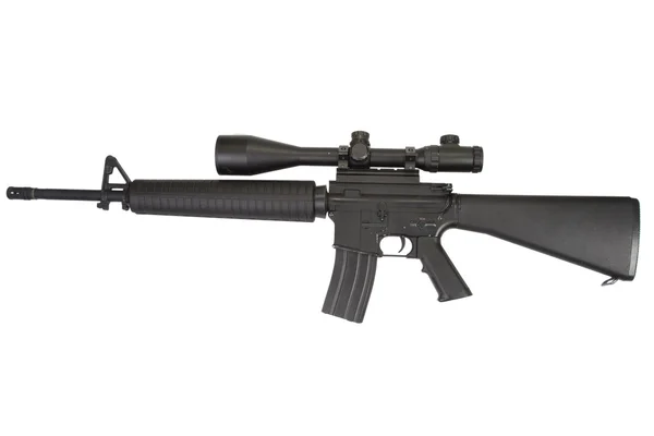 M16 rifle with telescopic sight — Stock Photo, Image