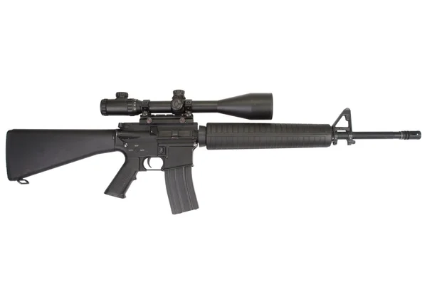 M16 rifle with telescopic sight — Stock Photo, Image