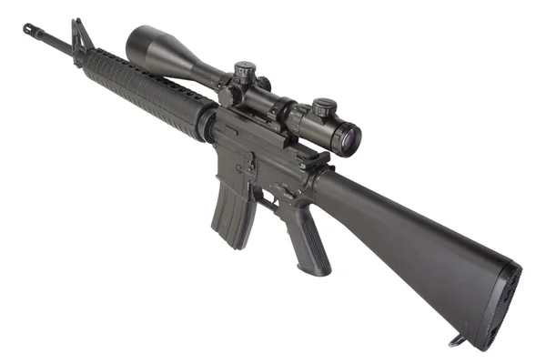 M16 rifle with telescopic sight — Stock Photo, Image