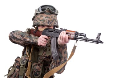 MARINES with kalashnikov rifle clipart