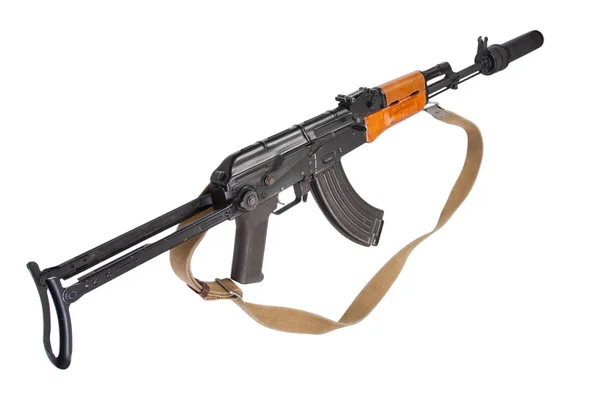 Kalashnikov AK47 с глушителем — стоковое фото