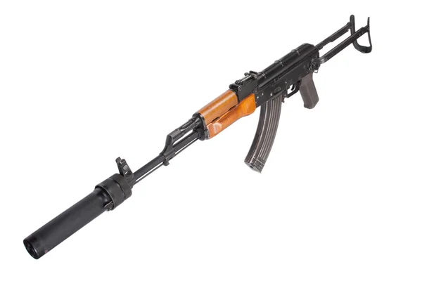 Kalaşnikof ak47 susturucu ile — Stok fotoğraf