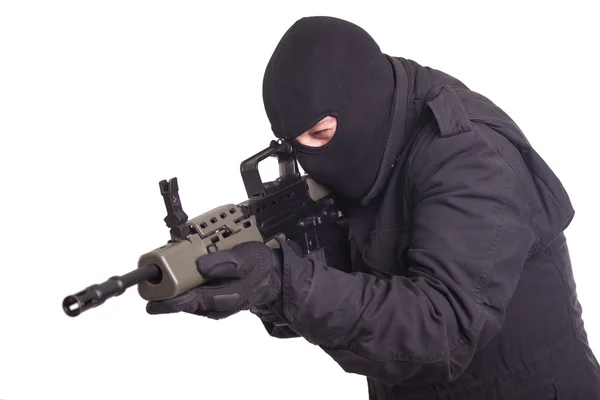 Mercenary with l85a1 rifle — Stock Photo, Image