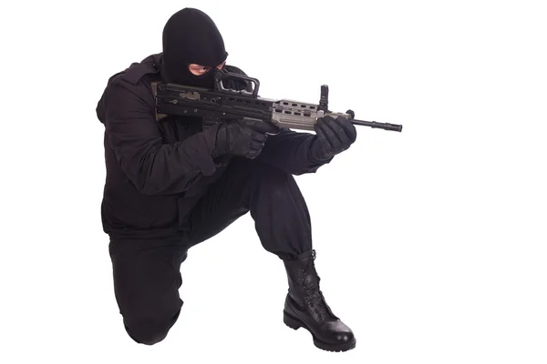 Mercenario con fucile l85a1 — Foto Stock