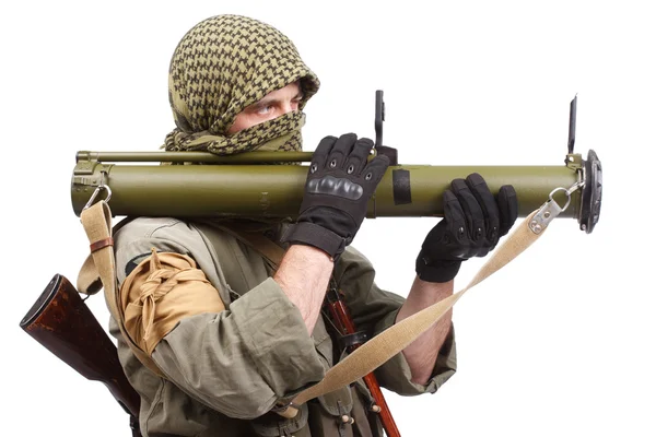 Mercenario con lanzador antitanque —  Fotos de Stock